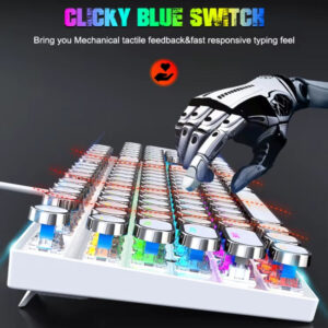 2023 New Arrivals Mechanical RGB Keyboard Mouse Headphone Combo Wired Desktop 104 Key Gaming Keyboard for Pc Computer case