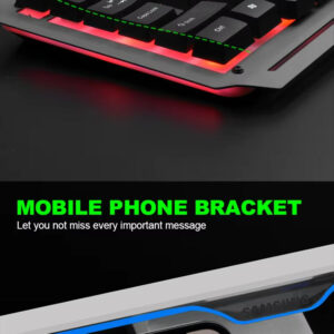 T25 Mechanical Feel Keyboard Esports Desktop Laptop Office Games Wired Metal Keyboard and Mouse Set