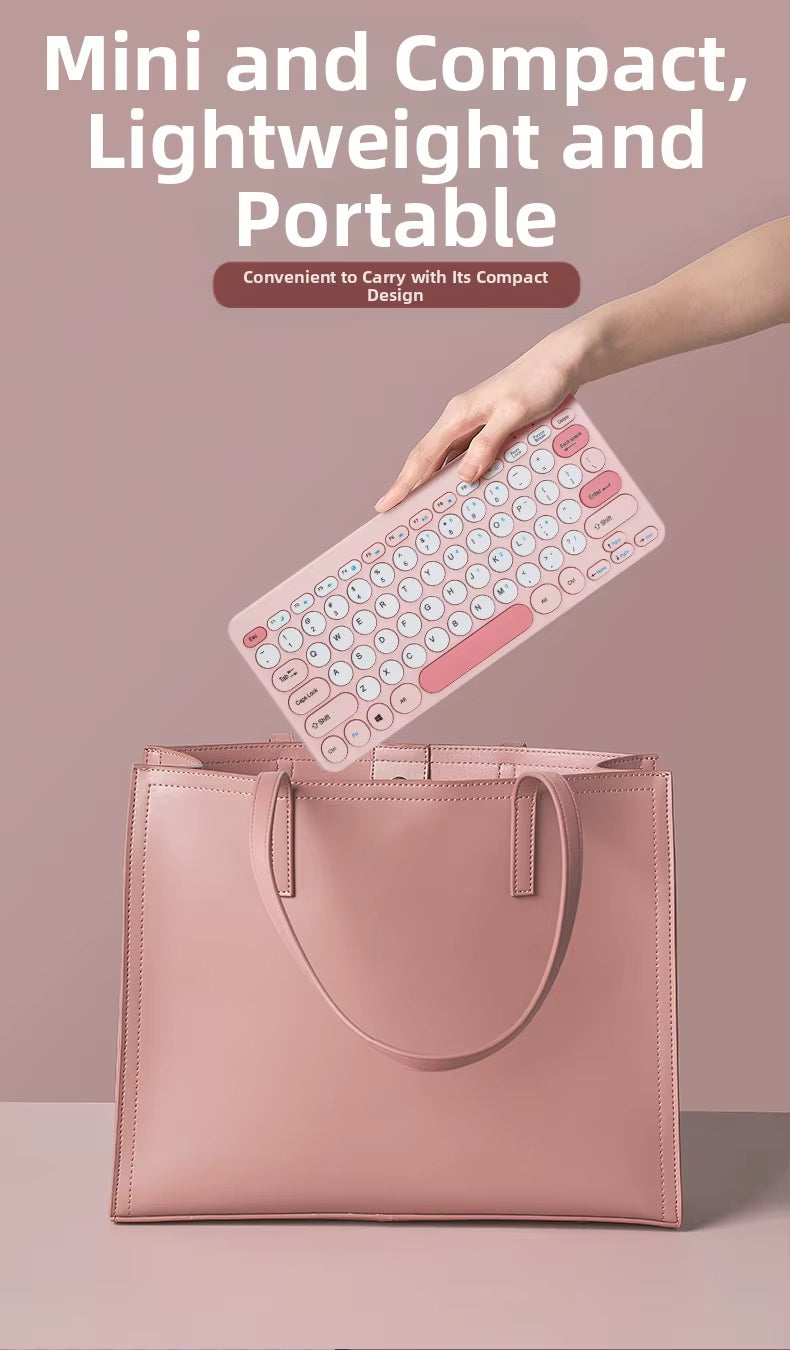 2.4G Mini Mechanical USB Wireless Keyboard Mouse Set Mute Button 78 Keys Ergonomic Design Compatible Mac Windows 1600dpi - Image 25