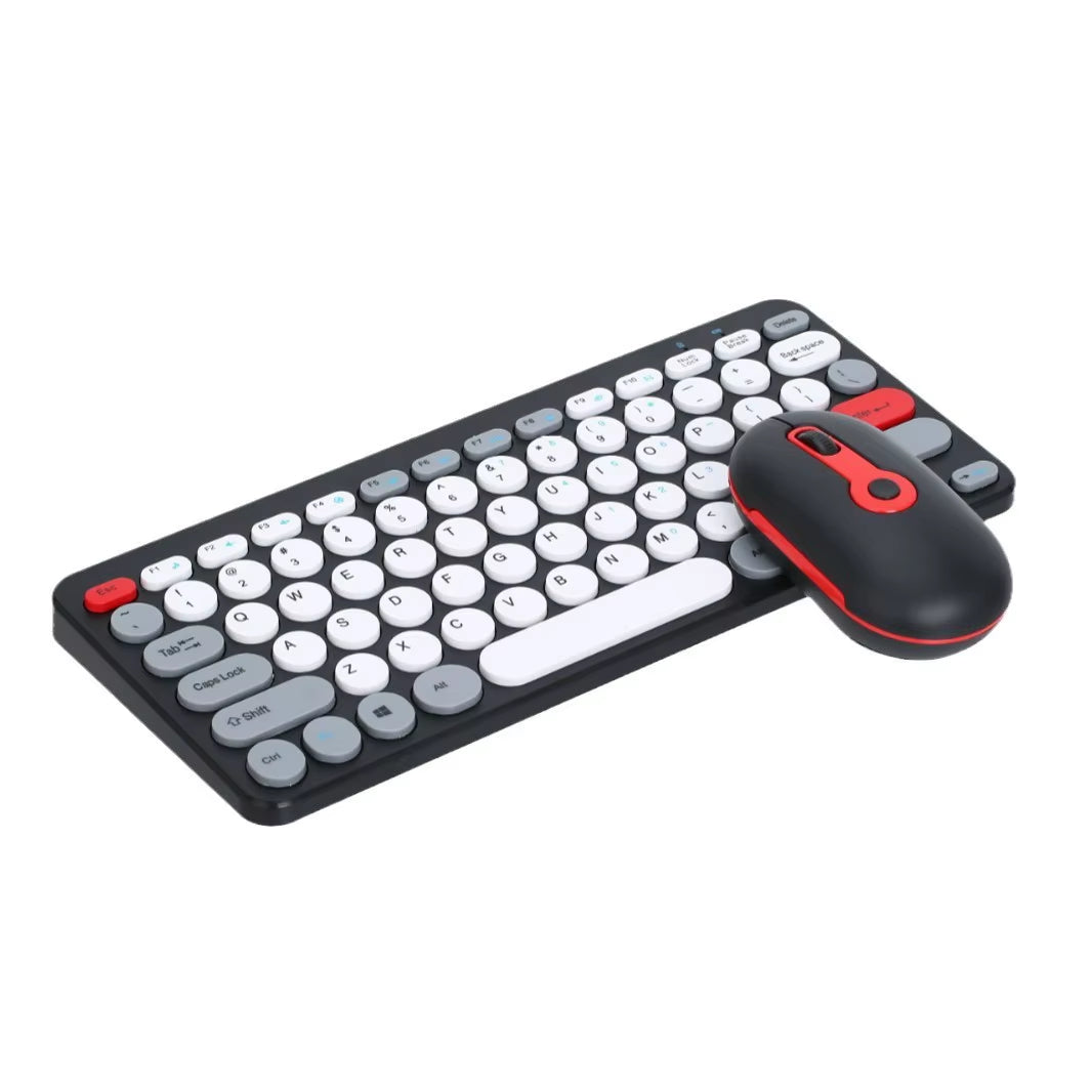 2.4G Mini Mechanical USB Wireless Keyboard Mouse Set Mute Button 78 Keys Ergonomic Design Compatible Mac Windows 1600dpi - Image 7