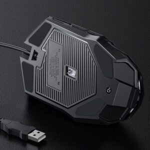 AIKUN GX6 RGB Programmable Optical Gaming Mouse 5000 DPI / USB 2.0 / MCU – PixArt PMW3325DB – 7 Macro Keys,Water Printing